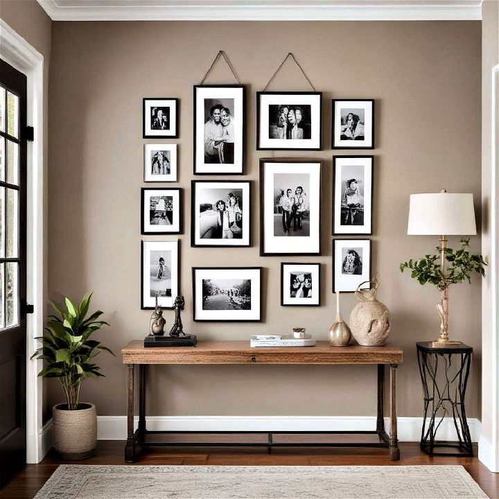 artistic accents gallery wall of family photos