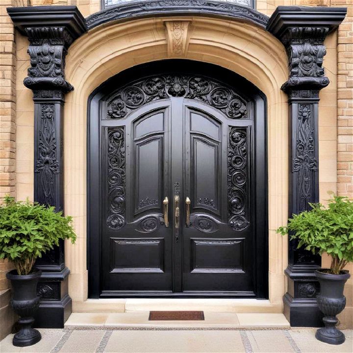 artistic carvings to enhance your front door