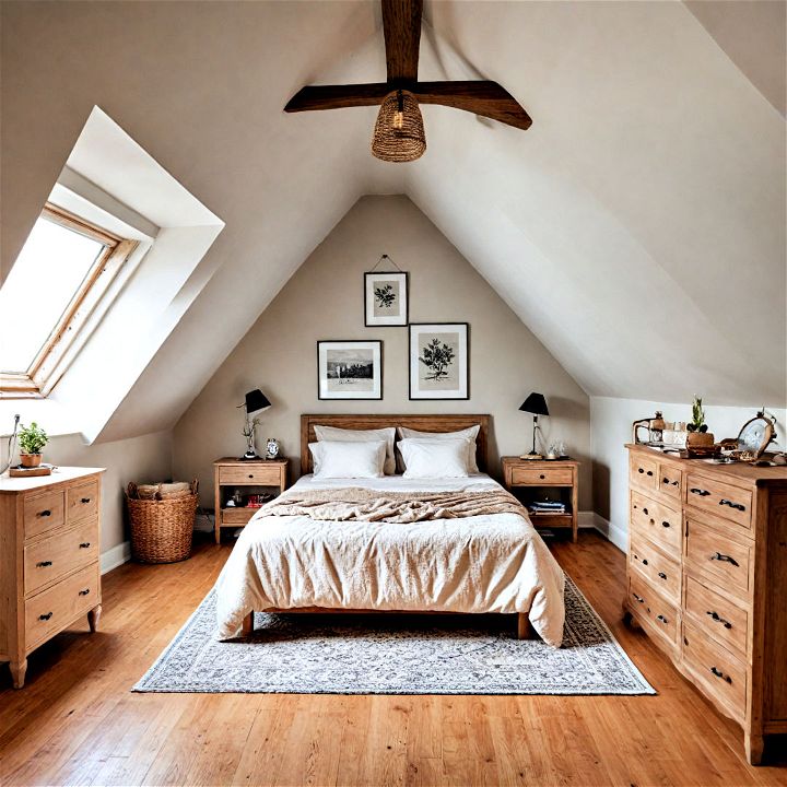 attic into a charming guest bedroom
