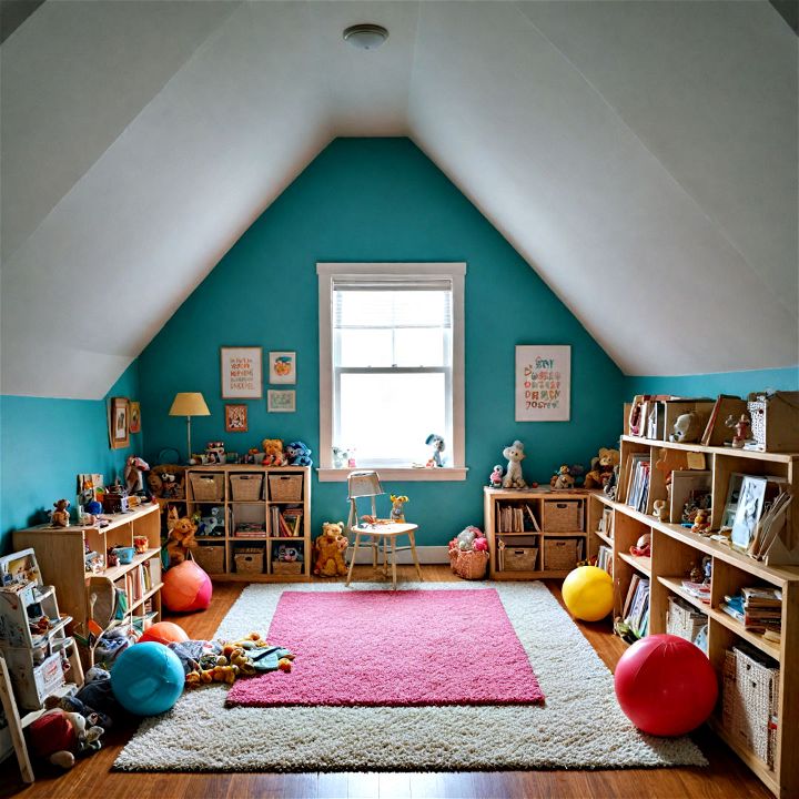 attic playroom for kids