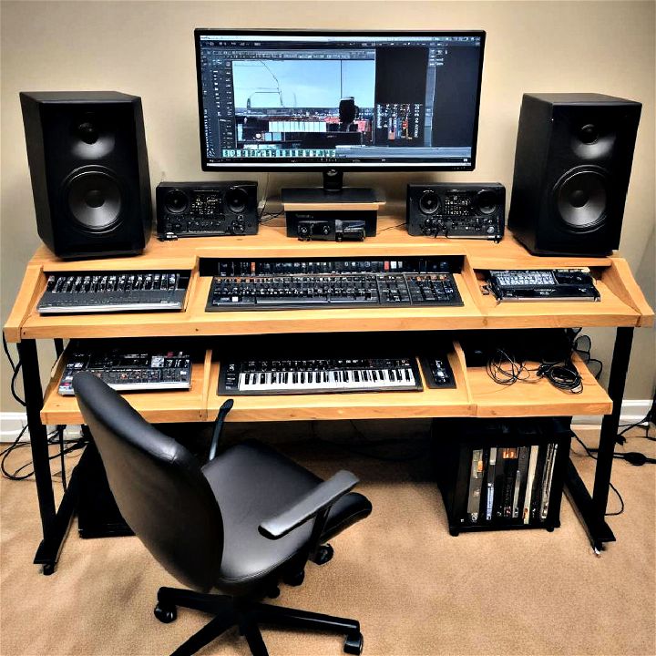 audio production desk