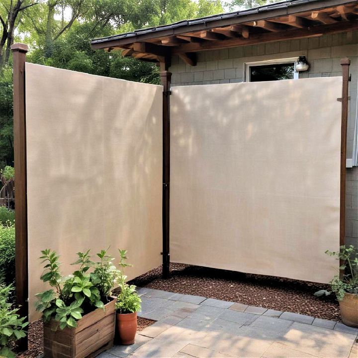 backyard fabric dividers