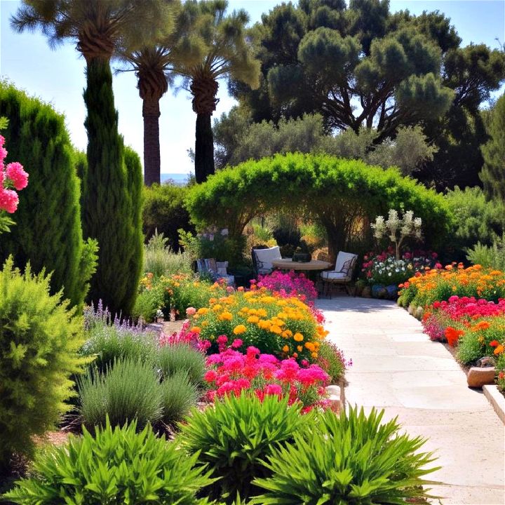 backyard mediterranean bliss garden layout