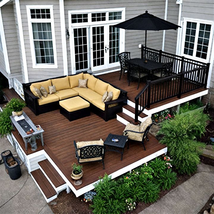 backyard multi level deck