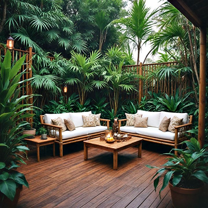 backyard tropical deck