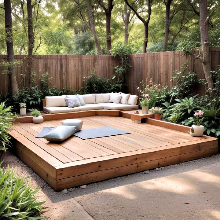 backyard yoga platforms