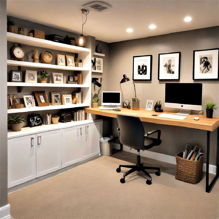 basement home office