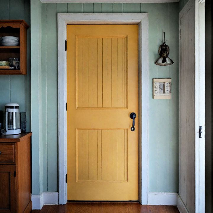 beadboard door to bring a cozy cottage like feel to your pantry