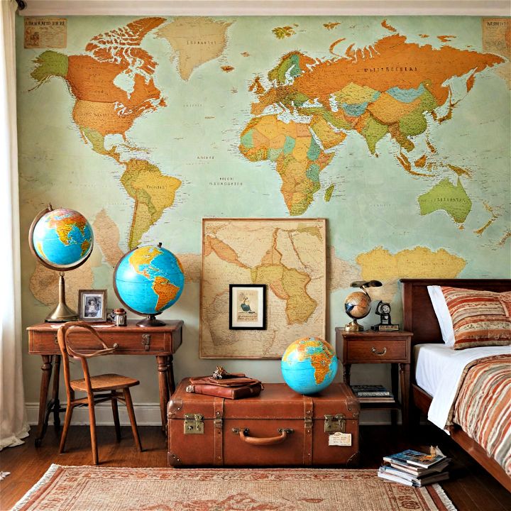 beautiful world traveler themed room