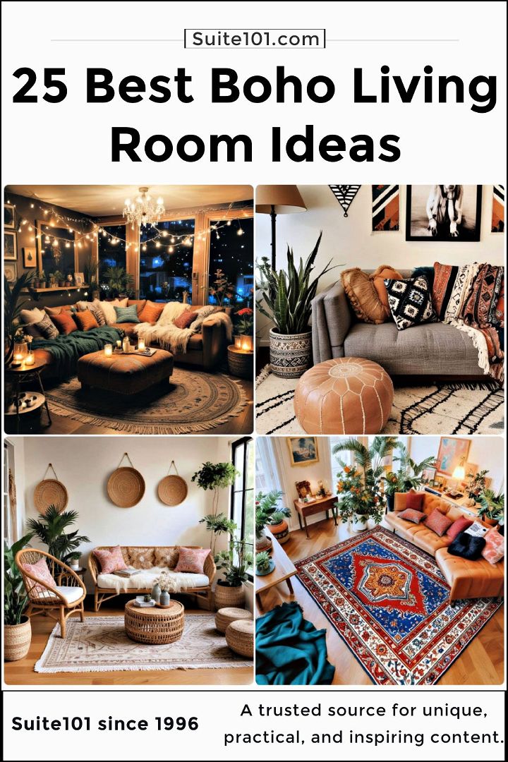 best boho living room ideas