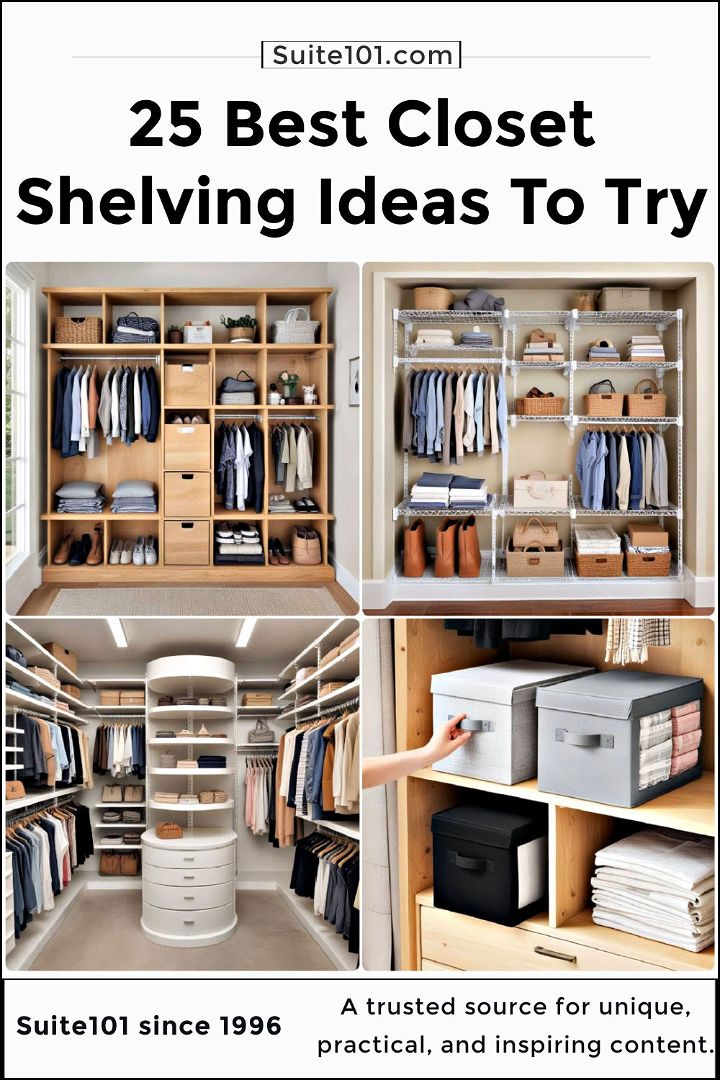 best closet shelving ideas