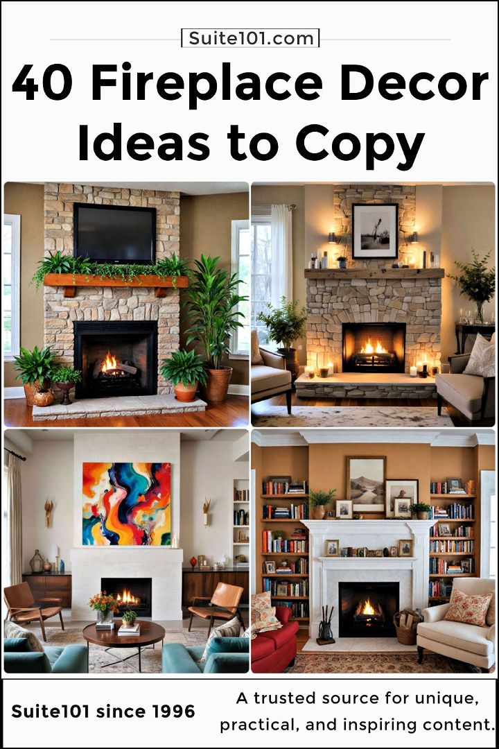 best fireplace decor ideas