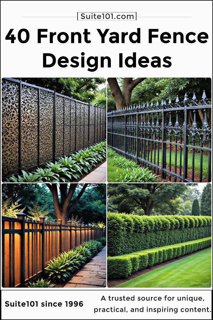 best front yard fence ideas