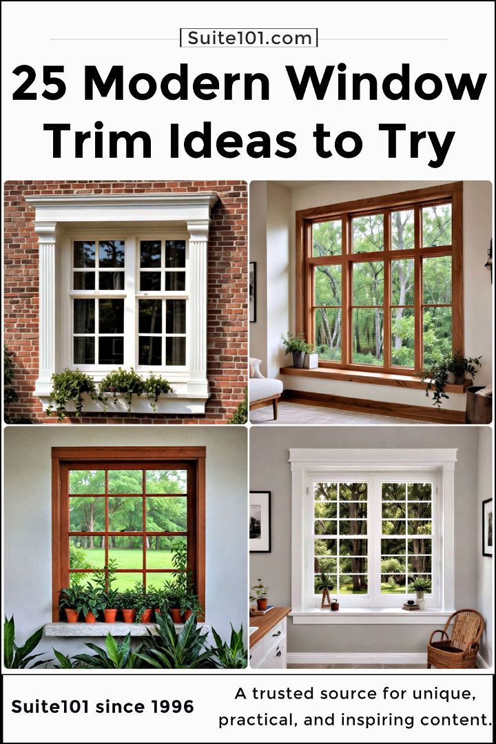 best modern window trim ideas