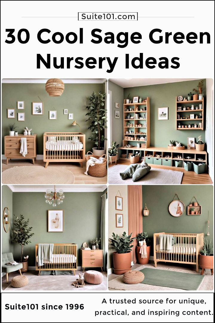 best sage green nursery ideas