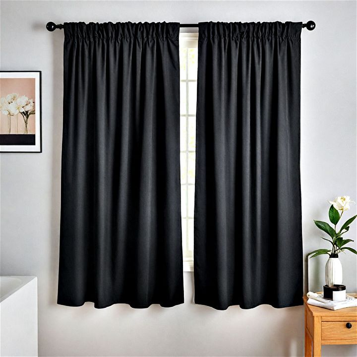 blackout curtain for bathroom