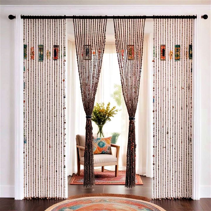 bohemian vibe beaded curtains
