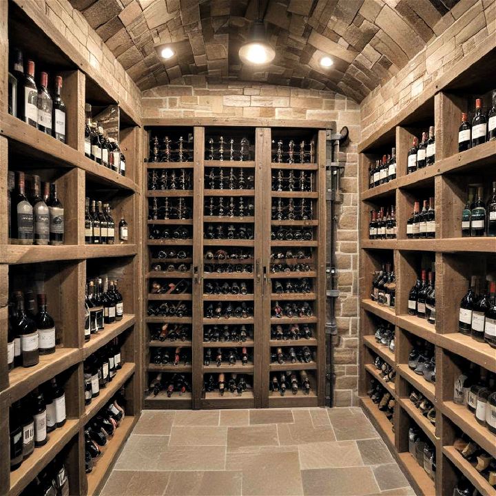 bonus room into a wine cellar