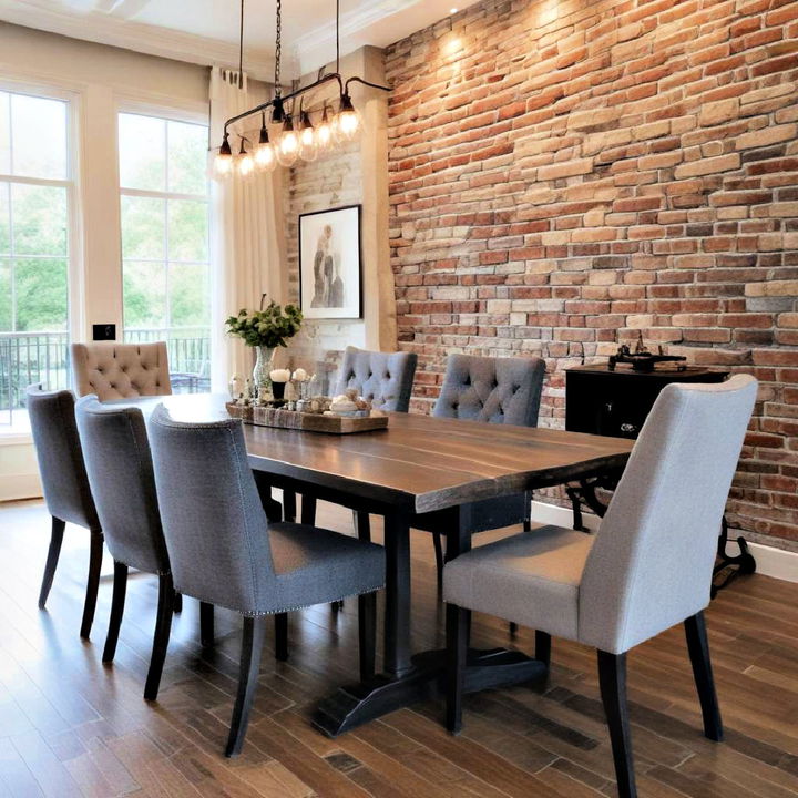 brick accent wall