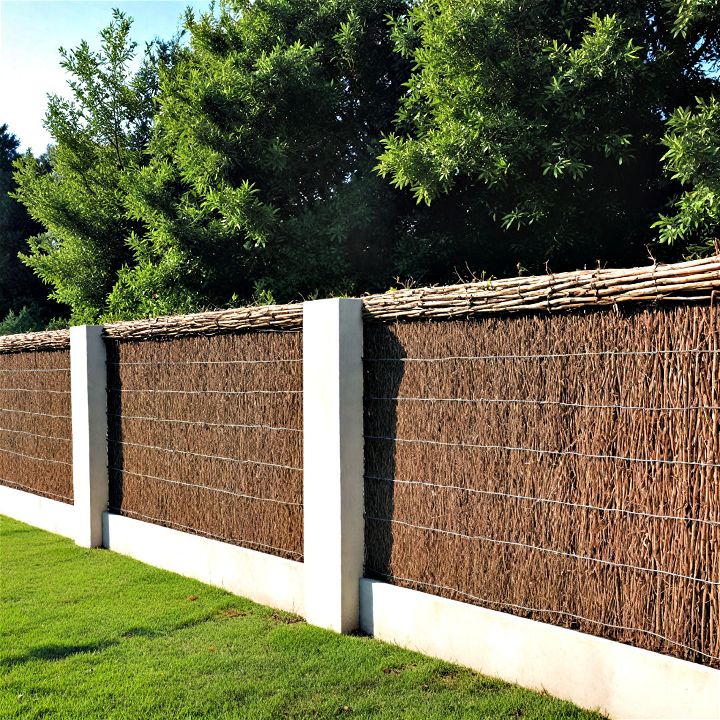 brushwood fencing to bring all natural appeal to your front yard