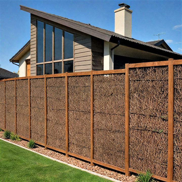 brushwood outdoor fencing for eco conscious homeowners