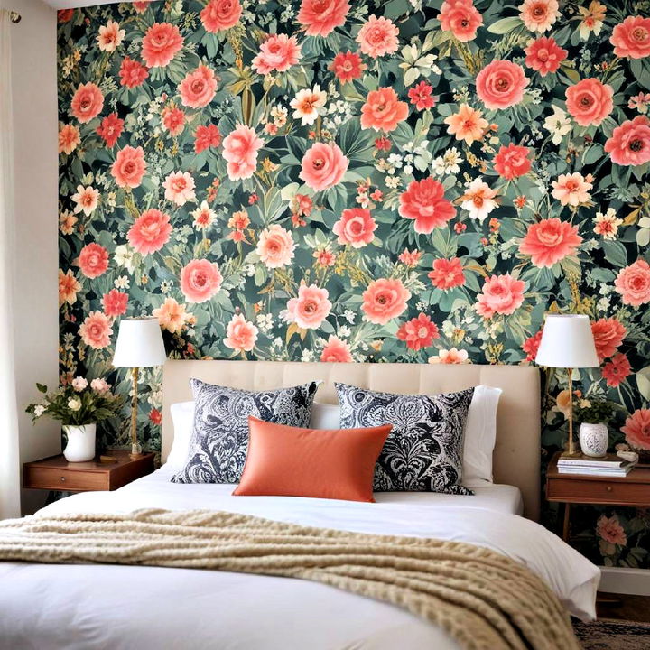 budget friendly bold wallpaper for bedroom