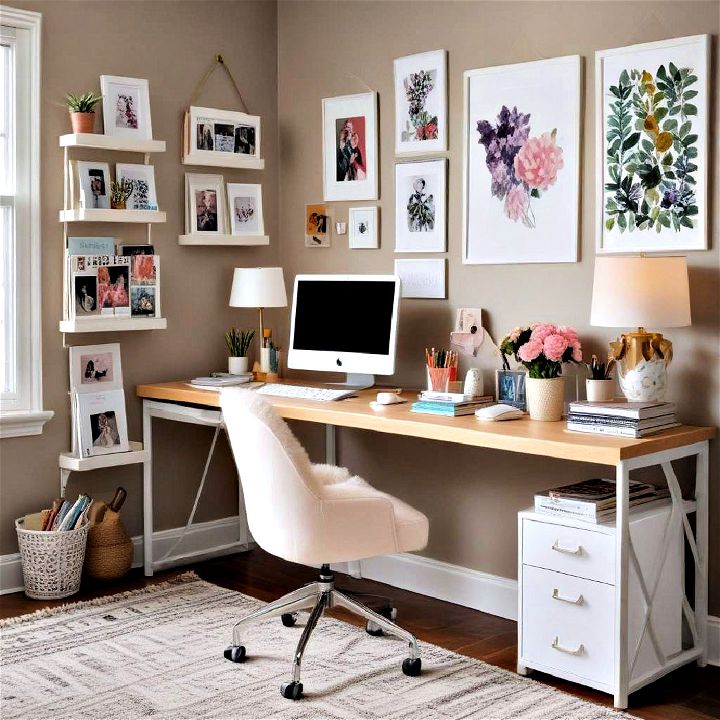 budget friendly home office decor