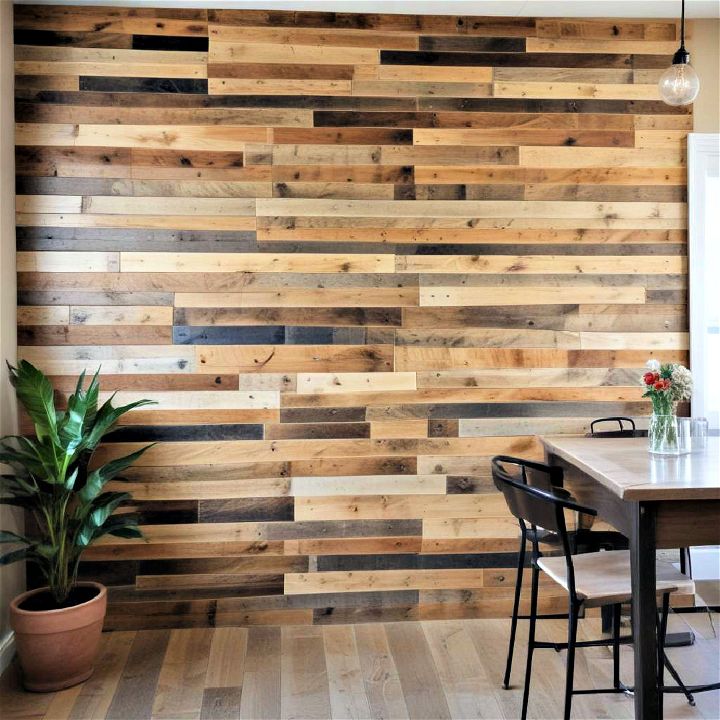 budget friendly pallet wood walls