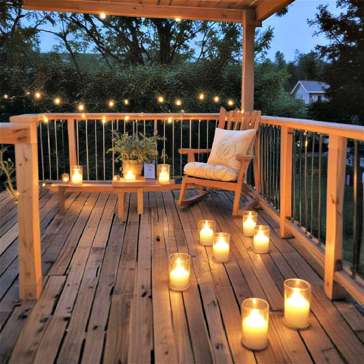 candles for deck lighting