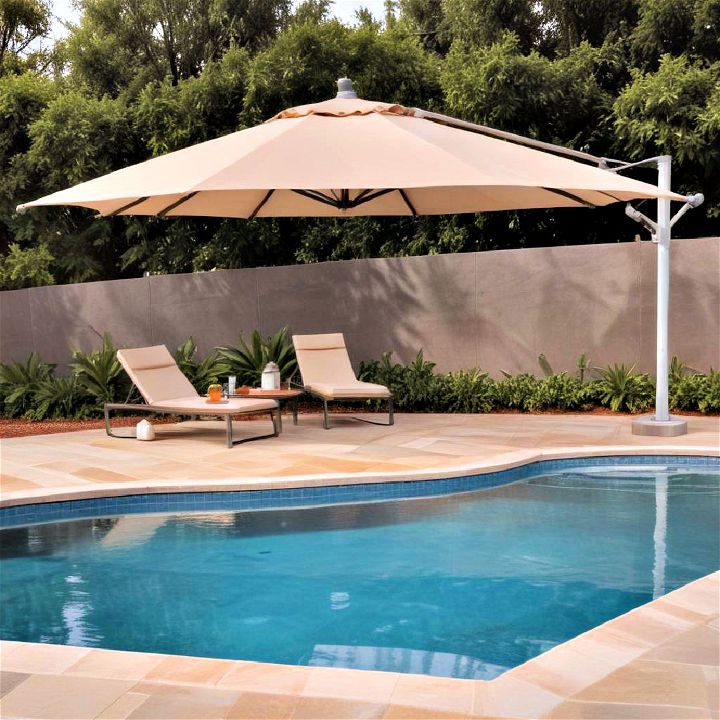 cantilever umbrella pool shade