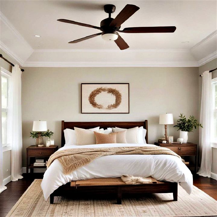 ceiling fan for comfort bedroom