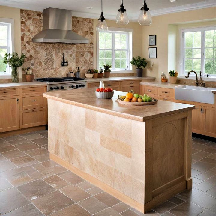 ceramic tile panel for busy kitchens