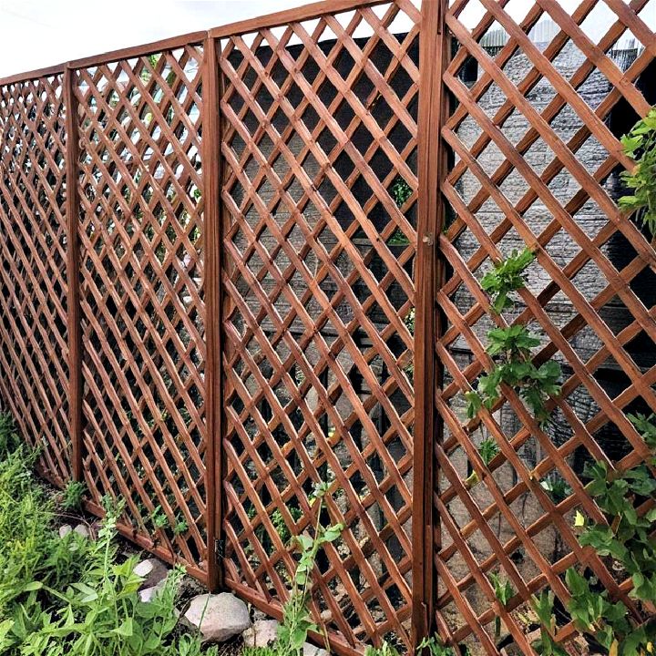 charm lattice wood fence