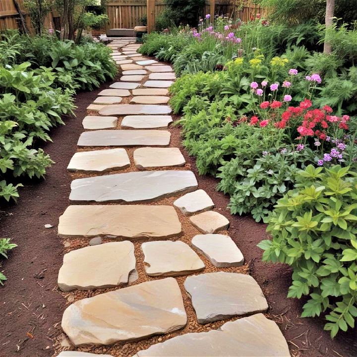 charming and functional flagstone paths