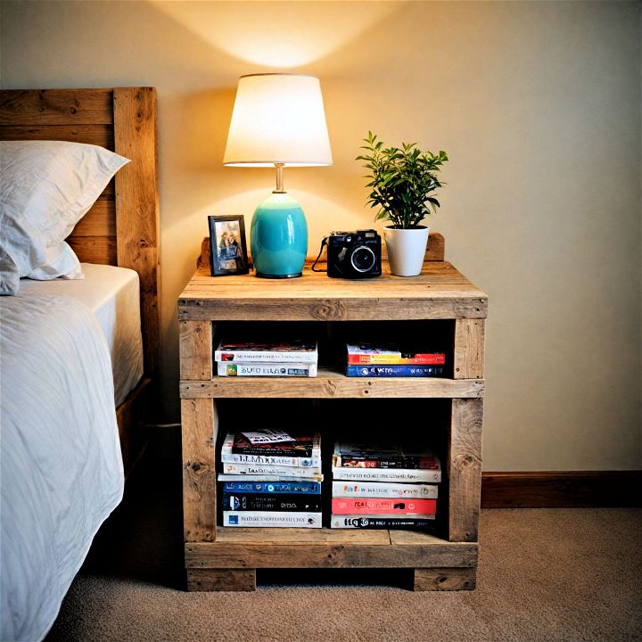 charming and useful pallet nightstand