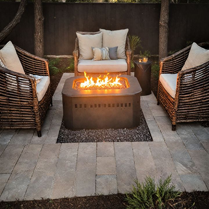 charming fire pit table for entertainers and homebodies