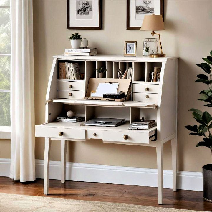 charming piece secretary desk for small space