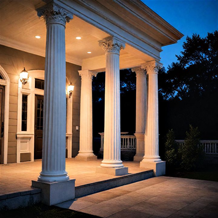 classic and bold architectural columns for your porch