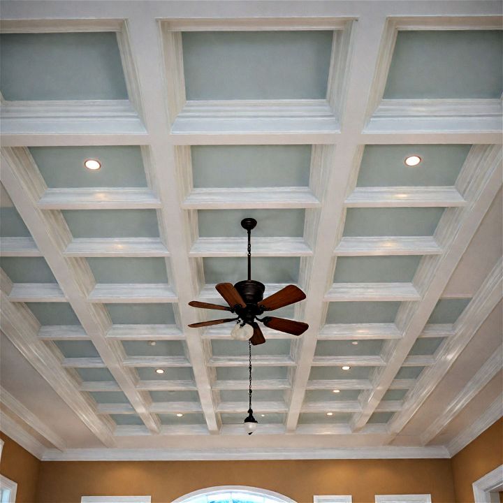 classic and elegant coffered ceiling beams