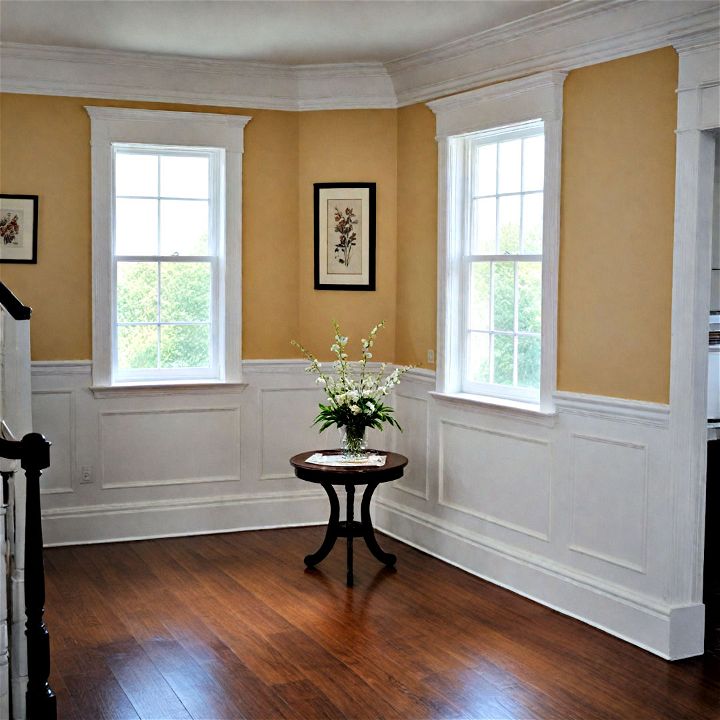 classic and timeless paneled half wall