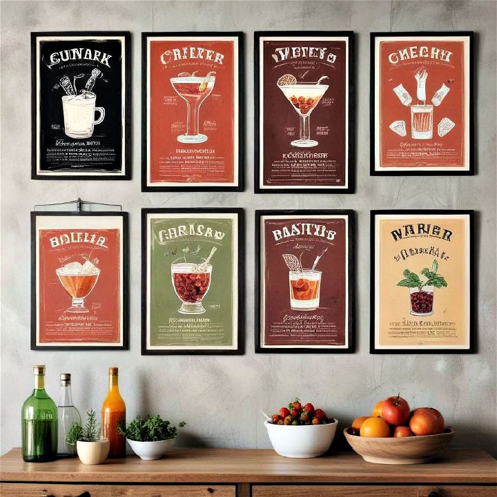classic culinary themed posters