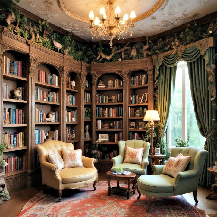 classic fairytale inspired library