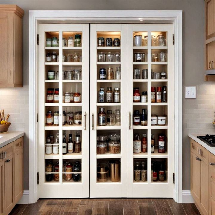 classic glass panel door for your pantry
