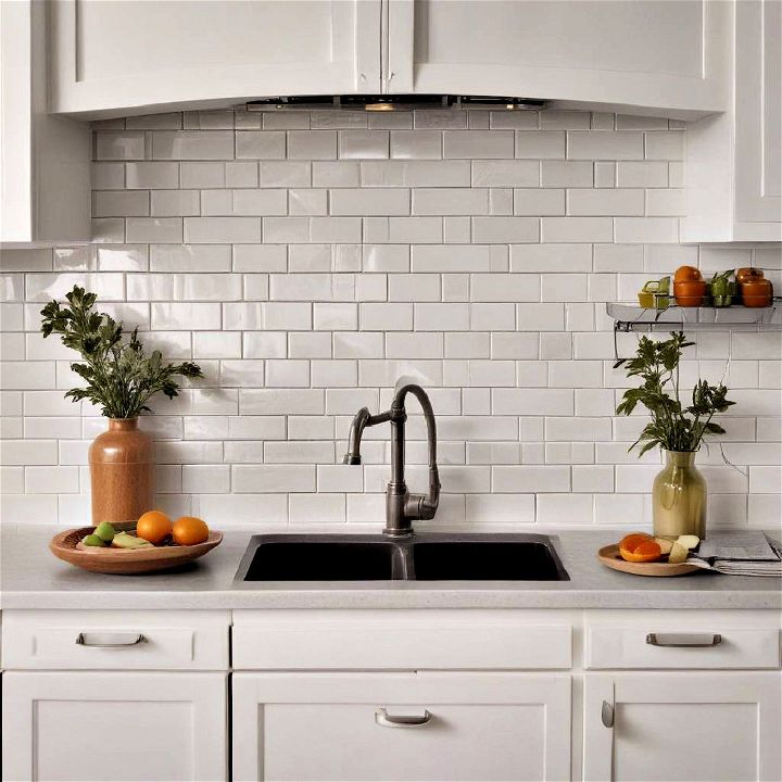 classic subway tile for bright space