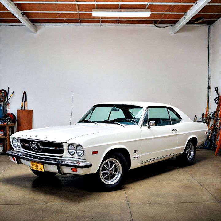 classic white garage wall paint