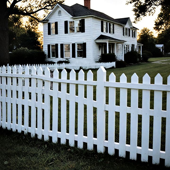 classic white picket fence
