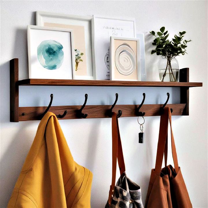 clutter fre wall mounted coat rack