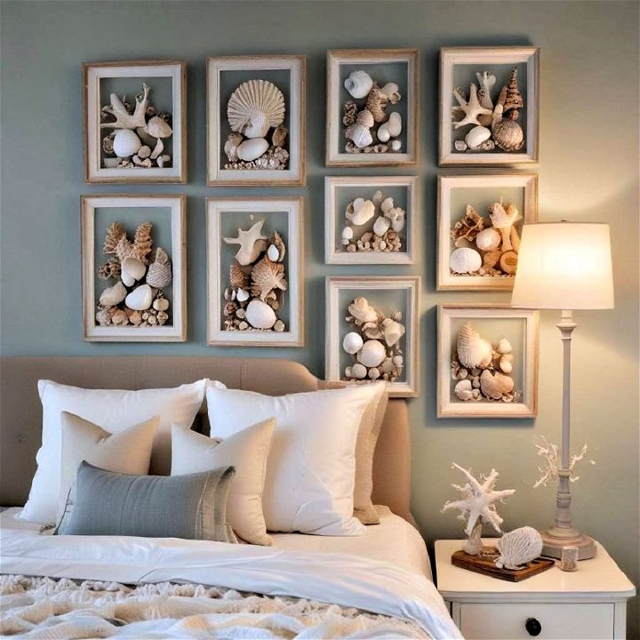 coastal bedroom seashell decorations