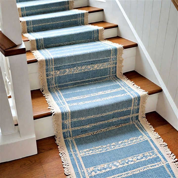 coastal style runner for stairs