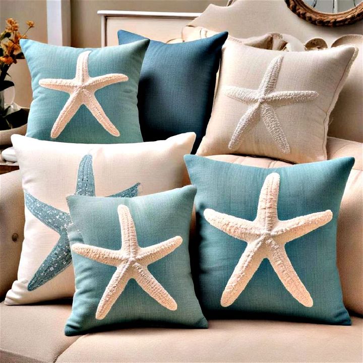 coastal throw pillows idea
